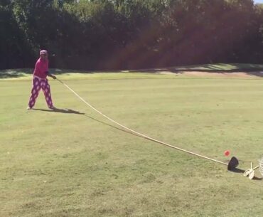 2016 Guinness World Record - Michael Furrh - Longest Usable Golf Club - 28'-1" - 59 yards