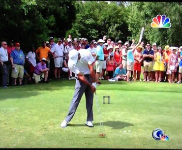 Tiger Woods Swing Front View (5-Wood) SwingVision @ 2013 TPC Sawgrass