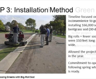 How It's Done - Regrassing Greens With Big-Roll Sod