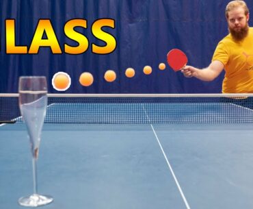 Break a Glass with a Ping Pong Shot