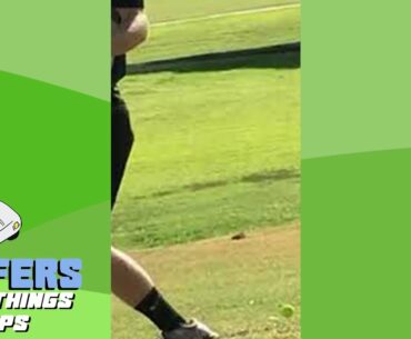 Needs to Change His Stance | Golfers Doing Things Clips