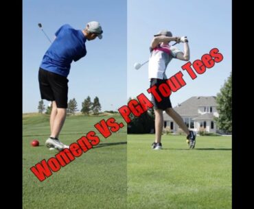 The Difference Between PGA Tour Tees and Women's Tees! *Amazing Golf*