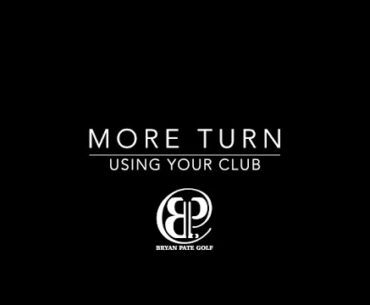 More Turn in the Backswing - Using Just Your Club - Golf Drill