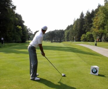 Charl Schwartzel 12th tee at Wentworth