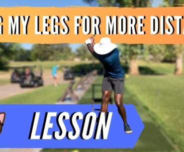 Using My Legs For More Distance & Spin // GOLF LESSON & HOW TO MAKE SWING CHANGES