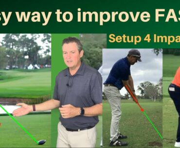 SHOCKINGLY Easy way to Improve at Golf! "Setup 4 Impact" Single Plane Golf swing.