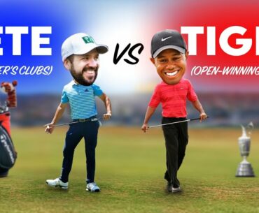Trying To Beat Tiger's Open Score...WITH HIS GOLF CLUBS!
