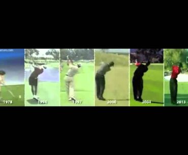 Tiger Woods' golf swing through the years.