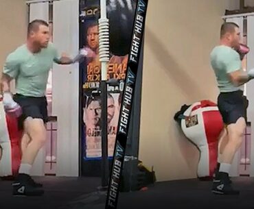 CANELO LANDING MONSTER UPPERCUTS! WORKS SLICK DEFENSE IN RETURN TO TRAINING - CANELO TRAINING 2020