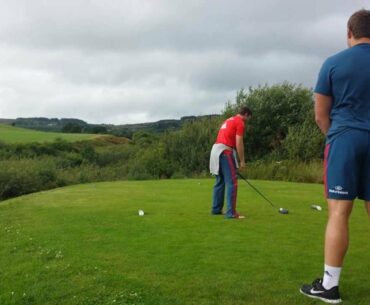 Denis Hurley tees of at Castleisland Golf Club #munsterrace