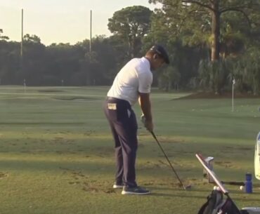 Bryson DeChambeau Practice Range at the RBC Heritage