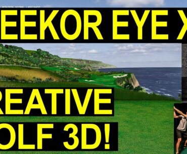 UNEEKOR EYE XO Simulator with Creative Golf 3D Software