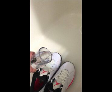 Neverwet Boot & Shoe Product Testing on Jordan VI Golf Shoes