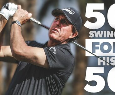 50 Phil Mickelson swings for his 50th birthday