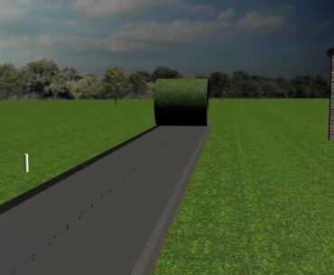 Moderne Golf Driving Range mit Tee Lines und Target Greens von Arcadia