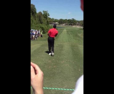 Tiger Woods Perfect Stinger tee shot 3 wood at bay hill