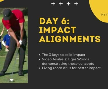Day 6 of Indoor Golf Challenge: Impact Alignments w/ Tiger Woods