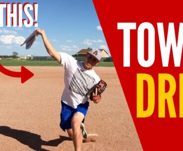 Baseball Pitching Towel Drill! (THROW GAS!!)
