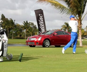 Hunter Mahan tee shot - 9th hole at TPC Blue Monster, Doral