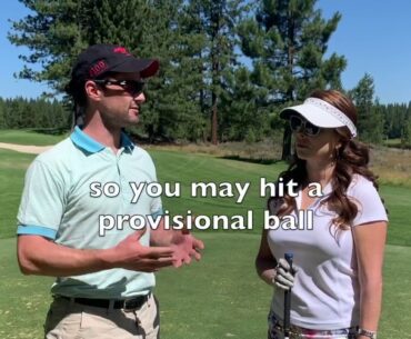 When you can hit a provisional ball | Golf Rule 18.3a