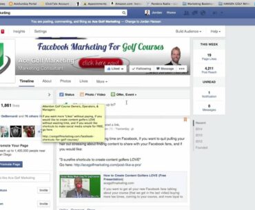 Golf Course Social Media Marketing, Golf Course Facebook Marketing