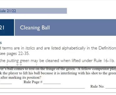 NCJT - Rules of Golf - Workshop