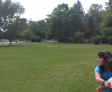 Disc Golf - Paige B. upshot Hole 8 at the RMWDGC-3 2013