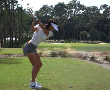 MICHELLE WIE 120fps SLOW MOTION DRIVE GOLF SWING 2015 CME CHAMPIONSHIP 1080p HD