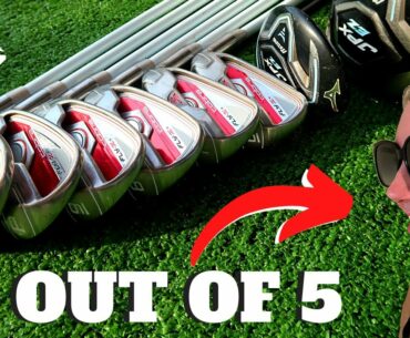 WIFE GIVES AN EXPERT REVIEW ON THESE NEW GOLF CLUBS I BOUGHT!