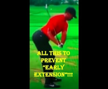 Early Extension - all about this disastrous golf swing move