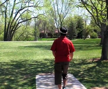 Disc Golf - Joel forehand drive Hole 6