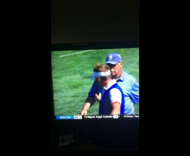 Alex Miceli catches up with Ian Poulter at WGC Match Play