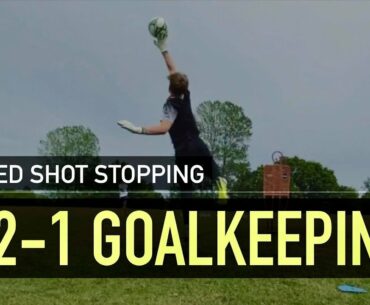 1-2-1 Goalkeeper Training | Angled Shot Stopping | The Gloves Are On Ep.5