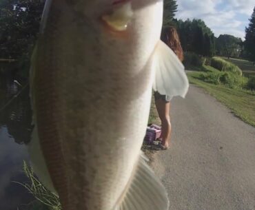 First time at the golf course pond