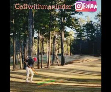 Tiger woods style Golf swing stinger explained by Maninder using D plane model