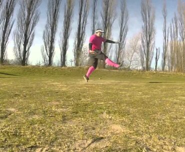 FootGolf Slow Mo Tee Off.