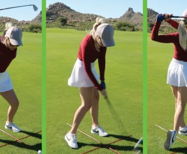 How to Swing a Golf Club // Being Basic with Paige Beginner Golfer Series