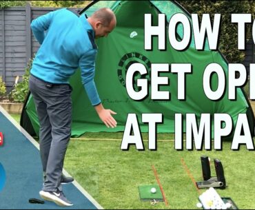 OPEN YOUR BODY AT IMPACT WITH THIS TRAIL FOOT MOVE - GOLF TIP