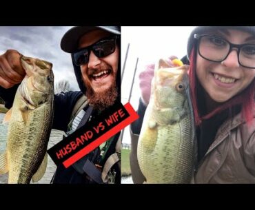 Husband VS Wife Pond Fishing Challenge!!!