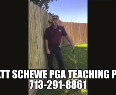 BACKYARD GOLF DRILLS -  POSTURE & TAKEAWAY//MATT SCHEWE PGA