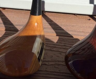 Nice shots of great Classic persimmon woods, MacGregor and Wood Bros