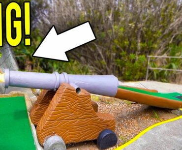 The CRAZIEST Old School Mini Golf Course Ever! - Epic Hole In One!