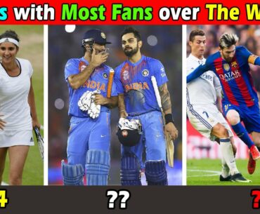 Popular Sports with Most fans all over The World