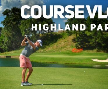 350 Yard Drive?! | Every Shot | Back 9 Course Vlog From Highland Park | Part 2