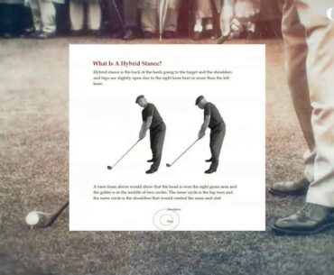 Tiger Woods New Ben Hogan Hybrid Stance