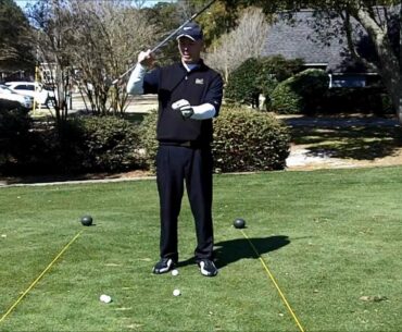 Coach Contento Golf tips. A drill to help with fat or thin shots.