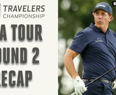 PGA Tour Round 2 Recap of Travelers; Phil Mickelson Leads At -13 | CBS Sports HQ