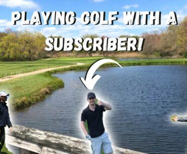 Playing Golf with a Subscriber! | Spring Lake Golf Course