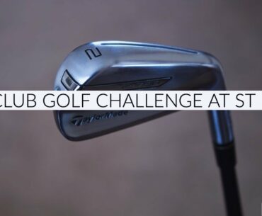 One club challenge on the 17th hole at St Pierre Golf club