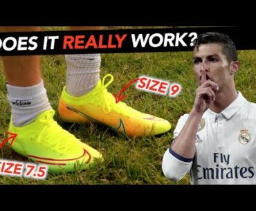 Ronaldo's Secret Football boot Trick, Why HE does it, but YOU SHOULDN'T!